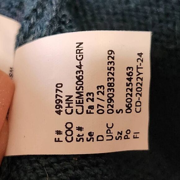 Ella Moss Ladies' Crewneck Sweater, Green Size small - Picture 10 of 10